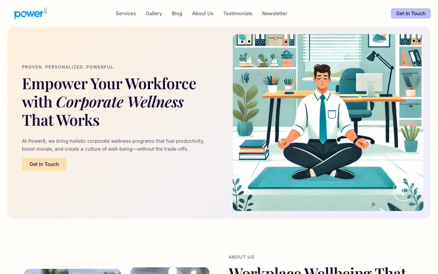 Power8's site, built by Storifex