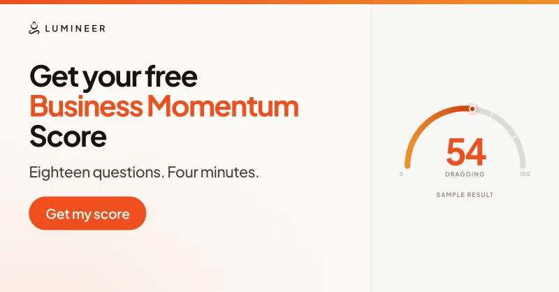 Featured card: Get your free Business Momentum Score