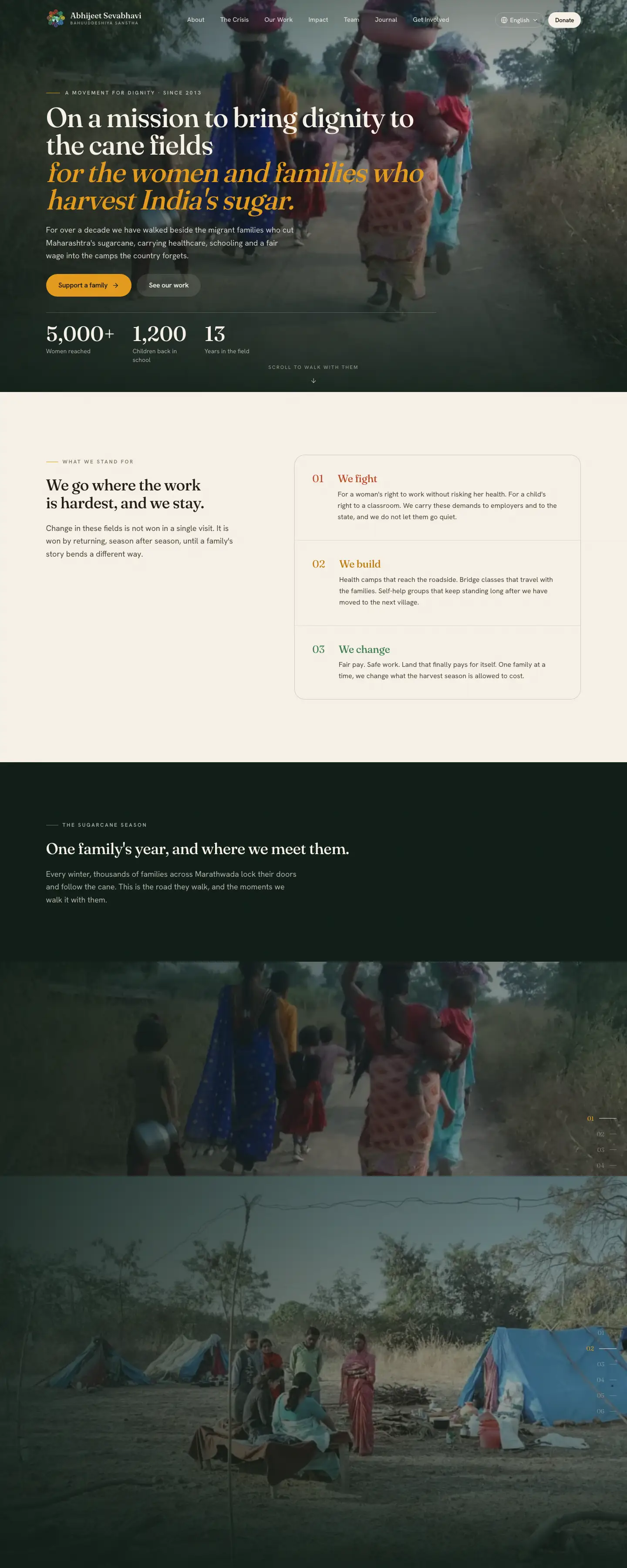 The website we built for Abhijeet Sevabhavi