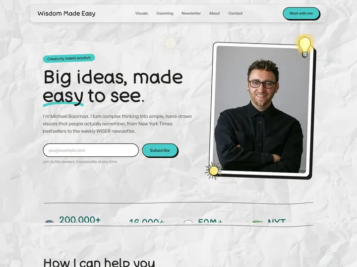 Wisdom Made Easy's site now