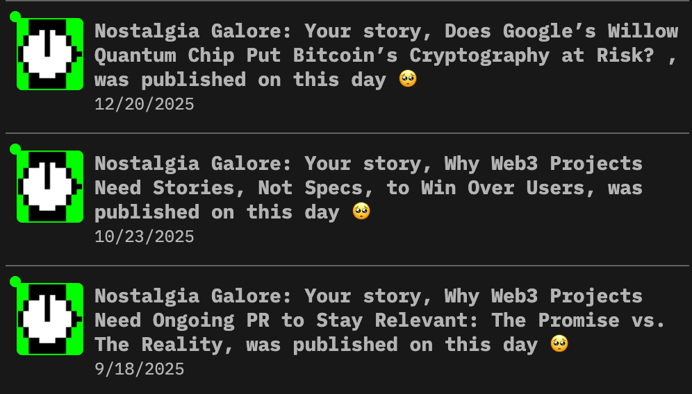 HackerNoon published articles history